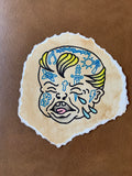 American Traditional Cry Baby Tattoo