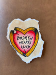 American Traditional Broken Hearts Club Tattoo Flash
